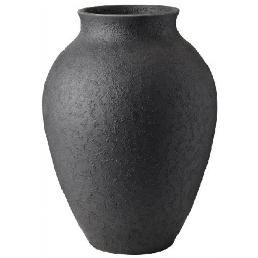 Knabstrup Keramik Vase 20 cm, Schwarz