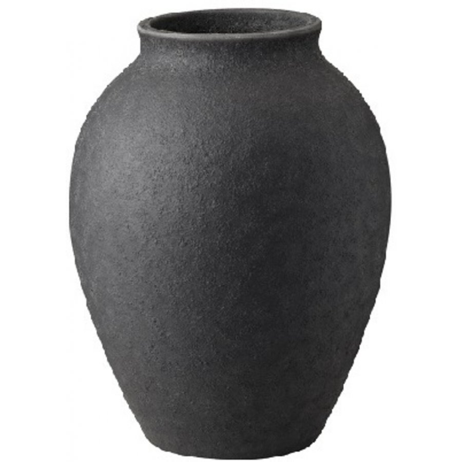 Knabstrup Keramik Vase 12,5 cm, Schwarz