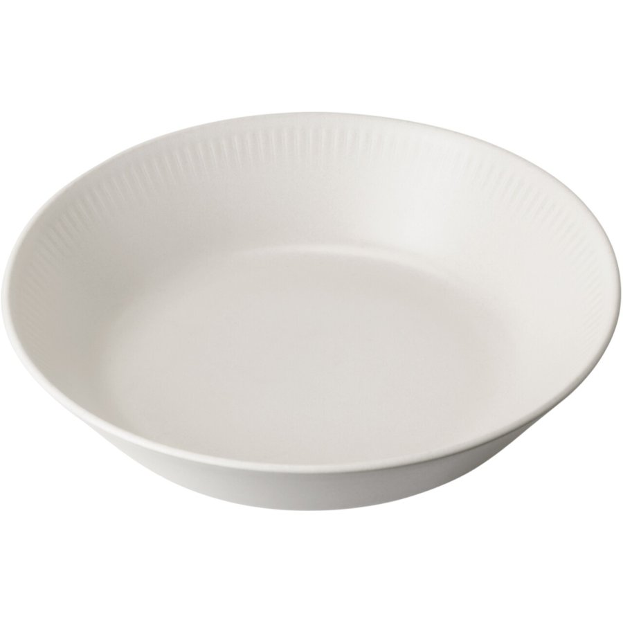 Knabstrup Keramik Dyb Tallerken 14,5cm, hvid