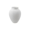 Knabstrup Keramik Vase mit Rillen 27 cm, Wei