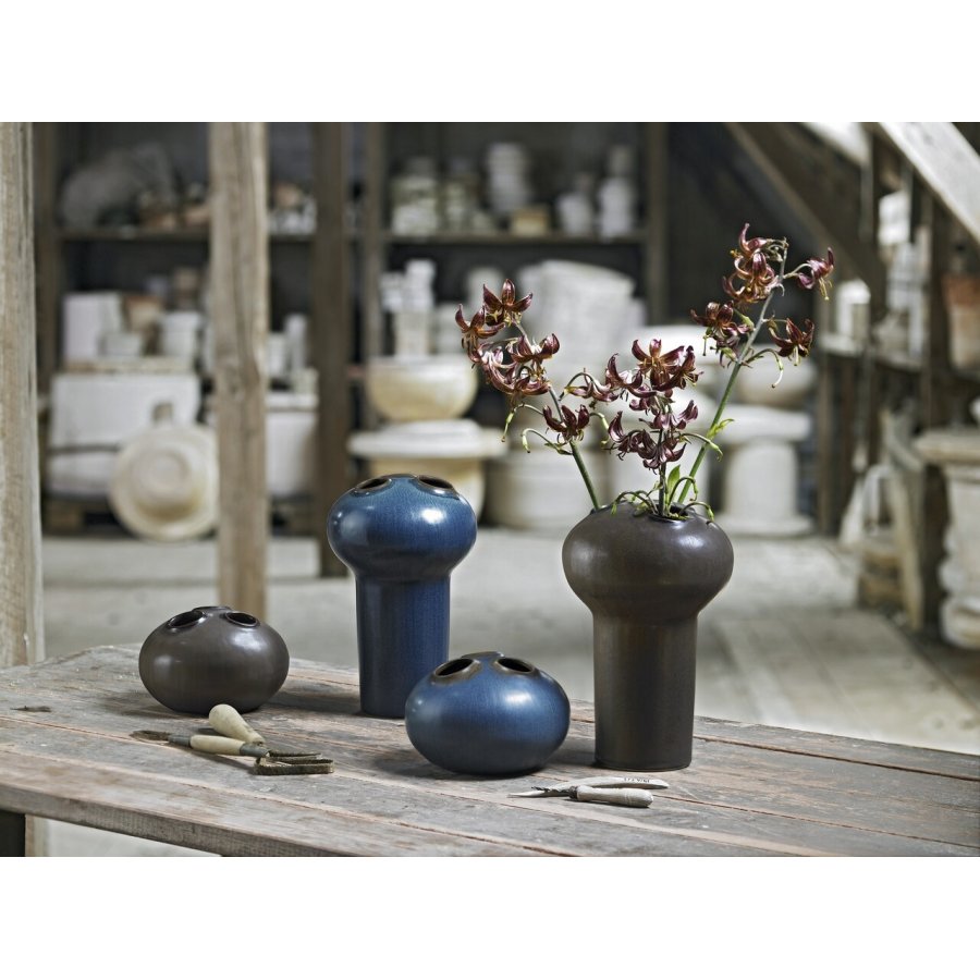 Knabstrup Keramik Trio Vase 27 cm, Brun