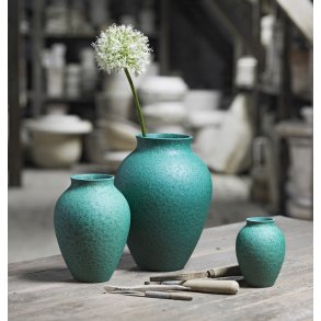 Knabstrup Keramik Vase 12,5 cm, Irgrøn