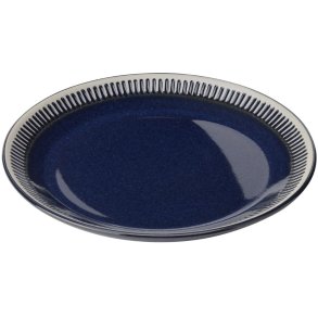 Knabstrup Keramik Colorit Tallerken 19 cm, Navy Bl�