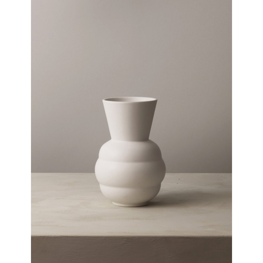 Knabstrup Keramik x Tortus Vase No1 H21 cm, Wei