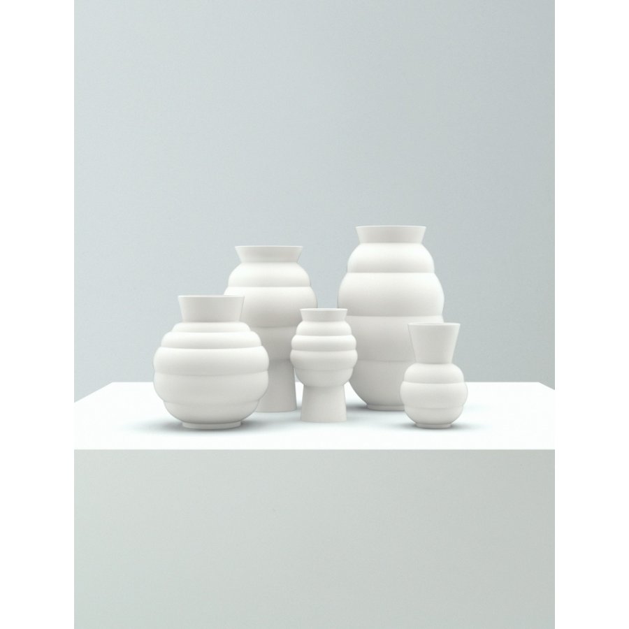 Knabstrup Keramik x Tortus Vase No1 H21 cm, Wei
