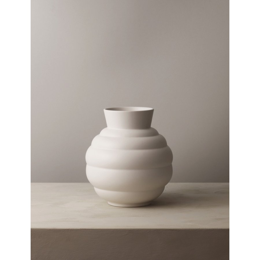 Knabstrup Keramik x Tortus Vase No3 H26,5 cm, Wei