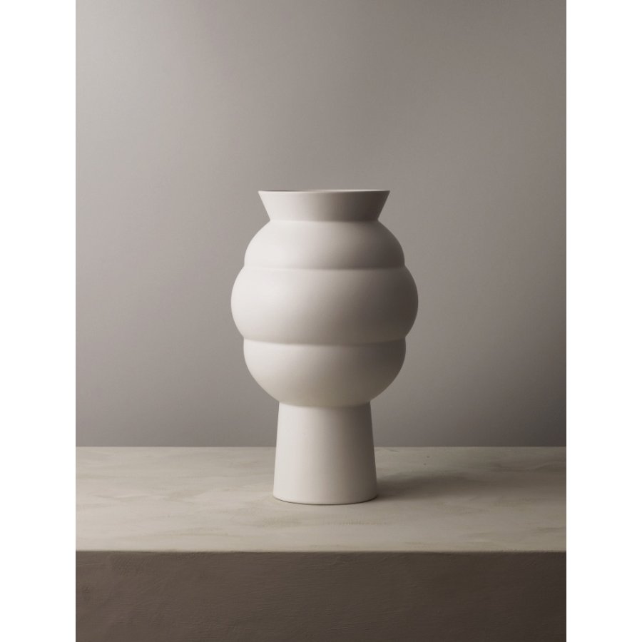Knabstrup Keramik x Tortus Vase No4 H37 cm, Wei