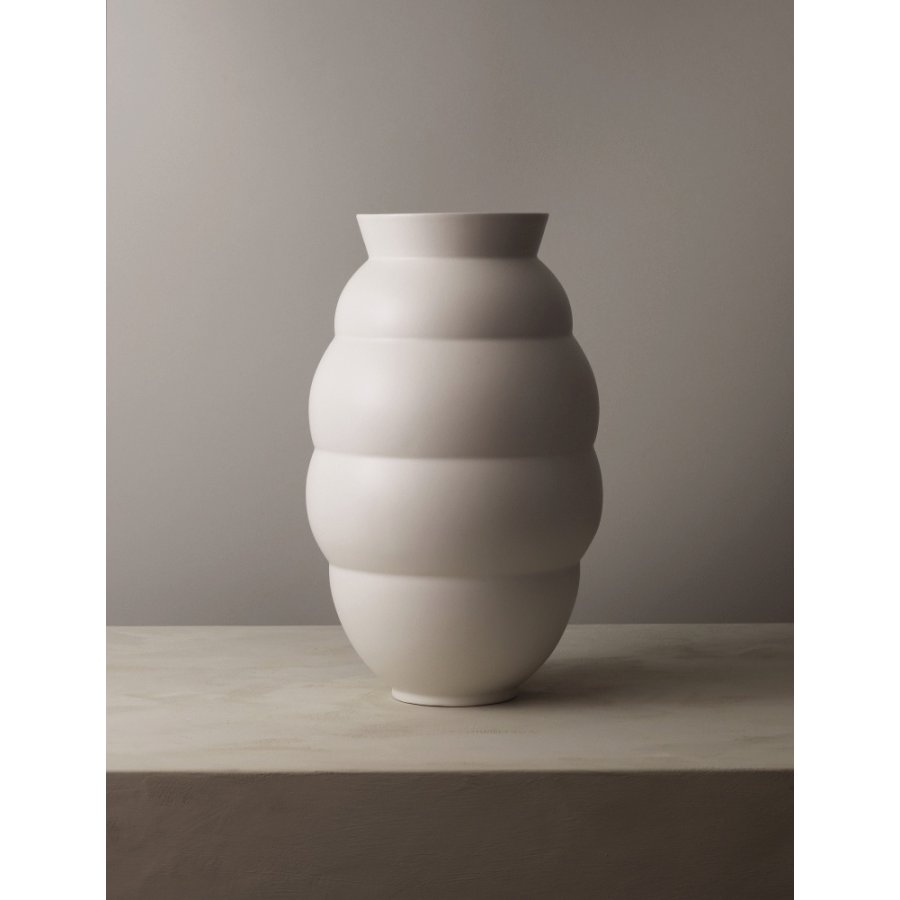 Knabstrup Keramik x Tortus Vase No5 H41,5 cm, Wei