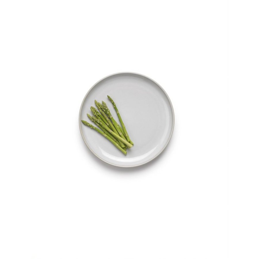 Knabstrup Tavola Tallerken 2 stk. 22,5 cm, Silkemat Hvid