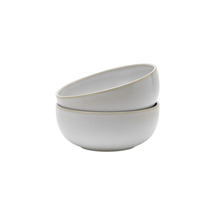 Knabstrup Tavola Dyb Tallerken 2 stk. 15 cm, Silkemat Hvid