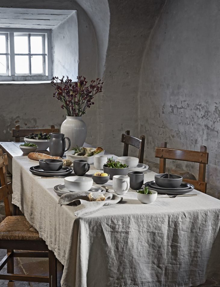 Knabstrup Tavola Krus 2 stk, Silkemat Hvid