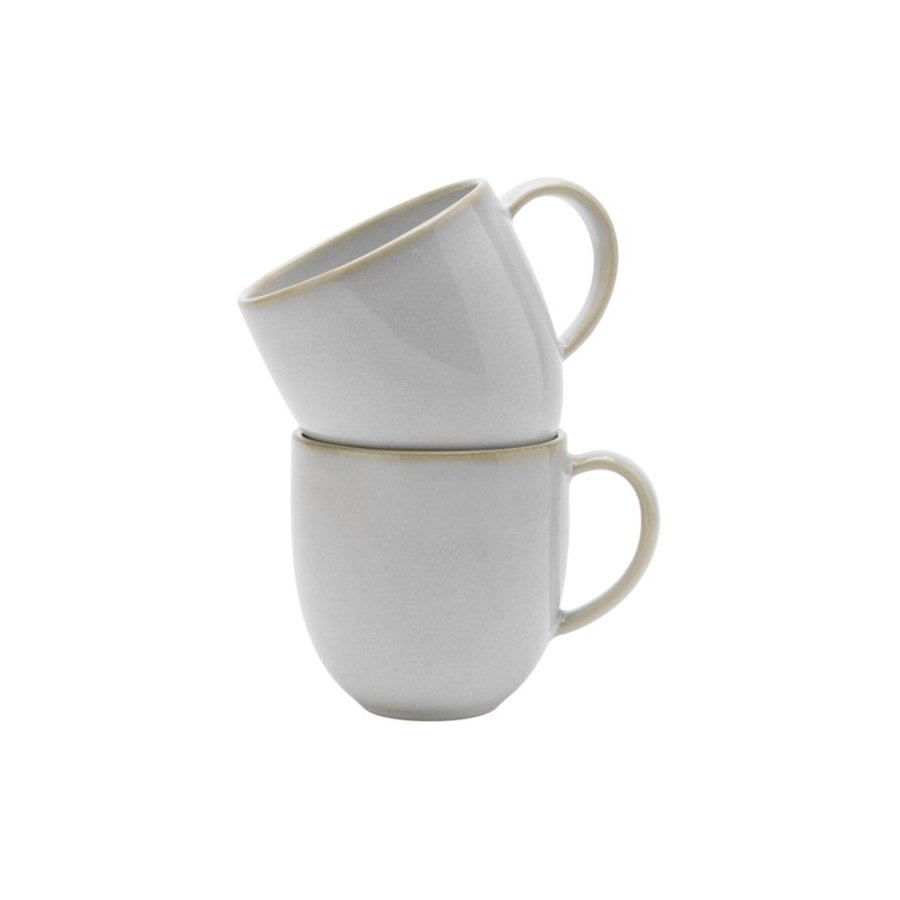 Knabstrup Tavola Krus 2 stk, Silkemat Hvid