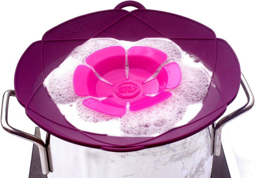 Kochblume Universal-Deckel, 14-20 cm, Lila/Rosa