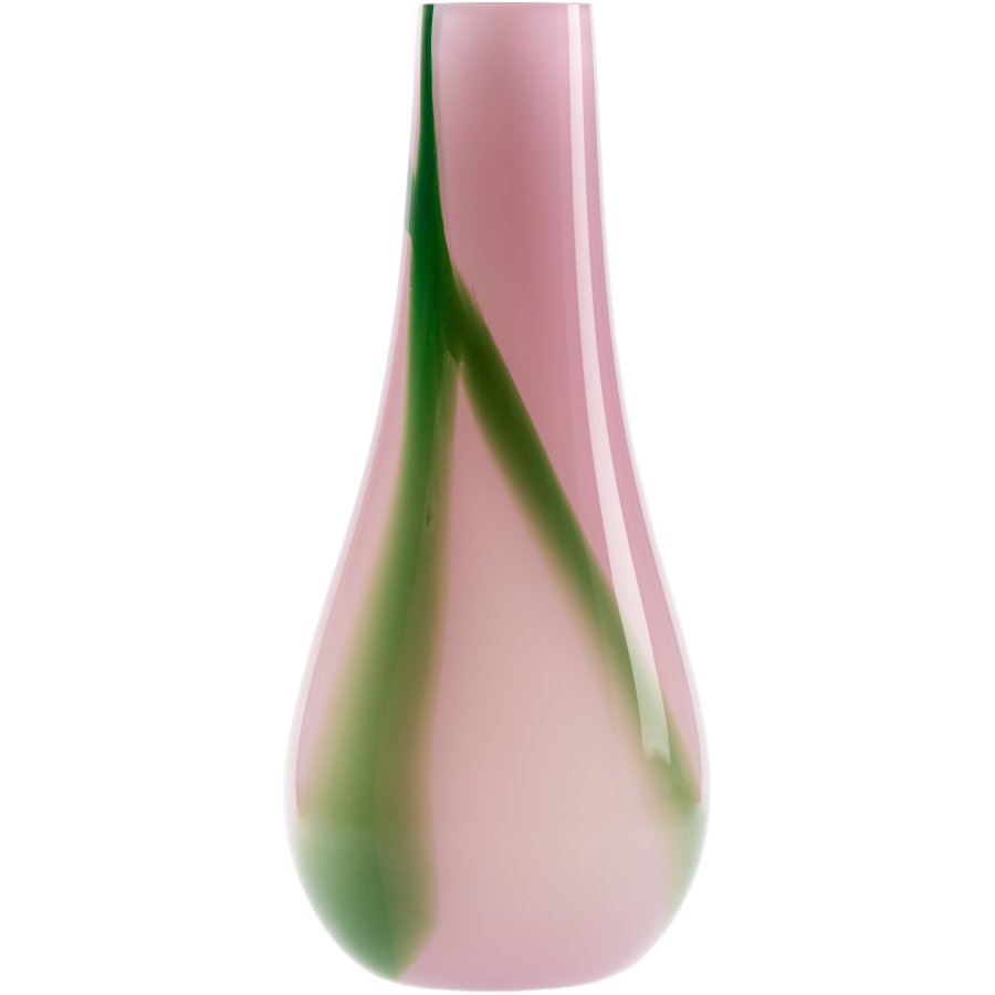 Kodanska Flow Vase H40-45 cm, Lilla m. Grnne Striber