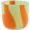 Kodanska Flow Eierbecher H4,5 cm, Grn m. orangen Streifen