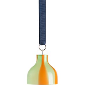 Kodanska Flow Glocke 5 cm, Grün mit orangen Streifen