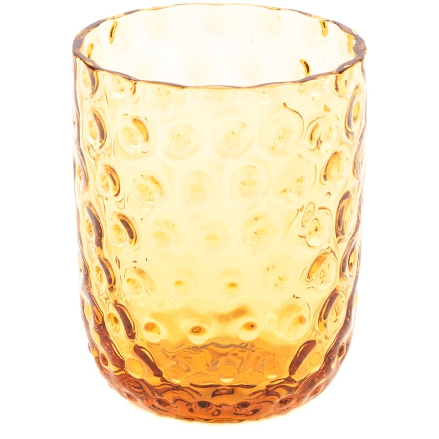 Kodanska Danish Summer Tumbler Trinkglas Small Drops 25 cl, Amber