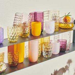 Kodanska Danish Summer Tumbler Drikkeglas Big Drops 25 cl, Gul