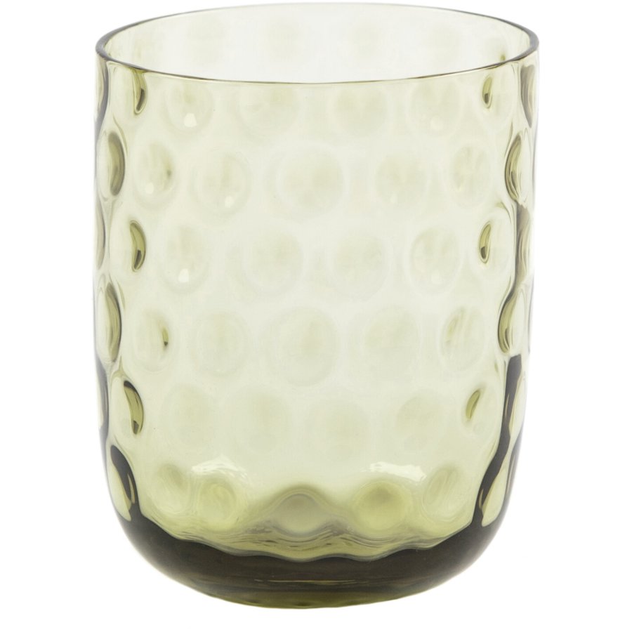 Kodanska Danish Summer Tumbler Trinkglas Small Drops 25 cl, Olive Grn