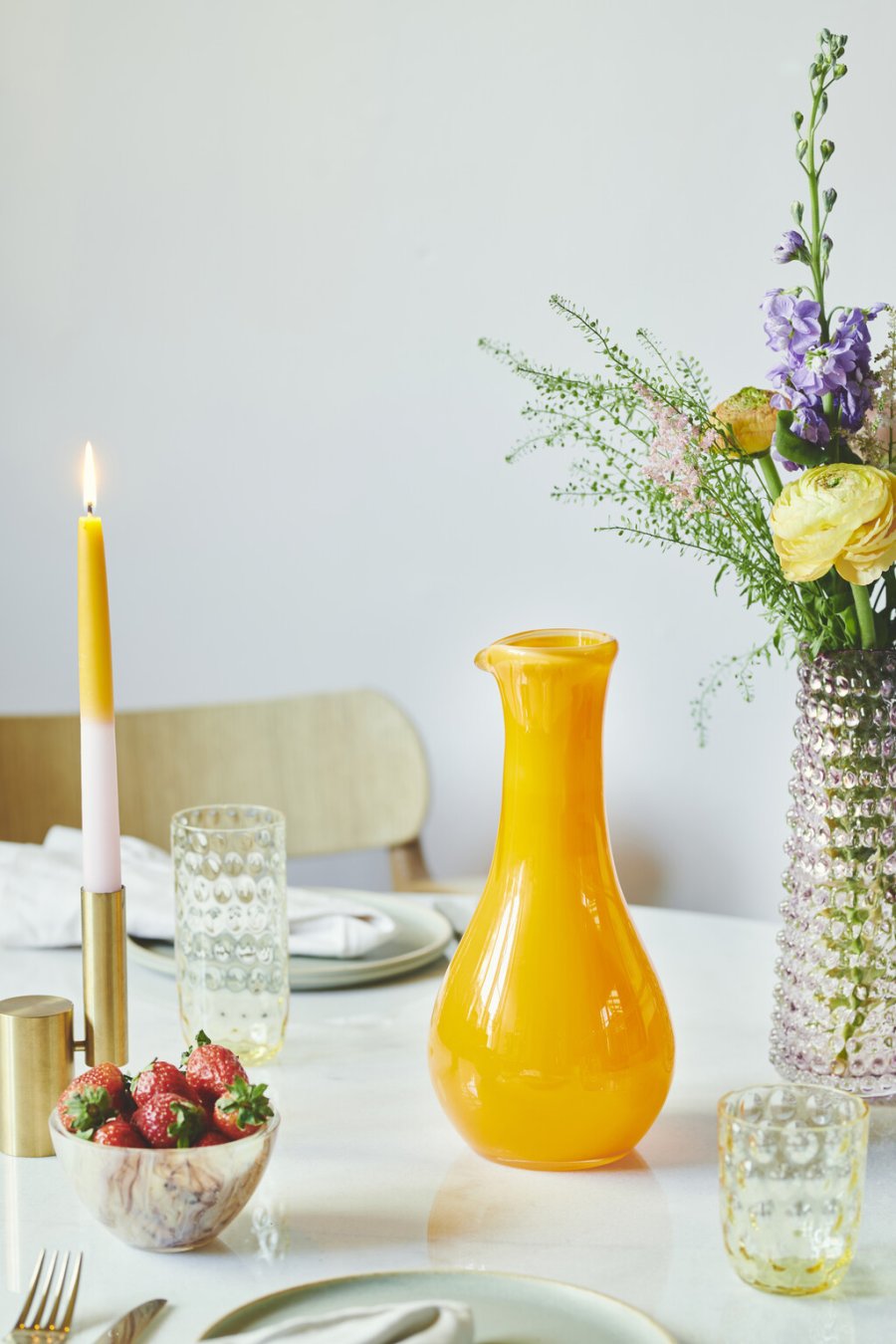 Kodanska Flow Karaffel 120 cl, Orange m. Prikker