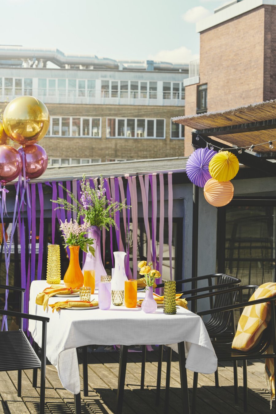 Kodanska Flow Karaffel 120 cl, Orange m. Prikker