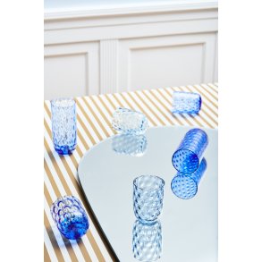 Kodanska Danish Summer Tumbler Drikkeglas Small Drops 25 cl, Blå