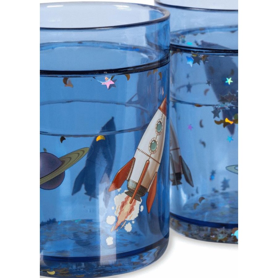 Konges Sljd Glitterkop 2 stk 18 cl, Outer Space