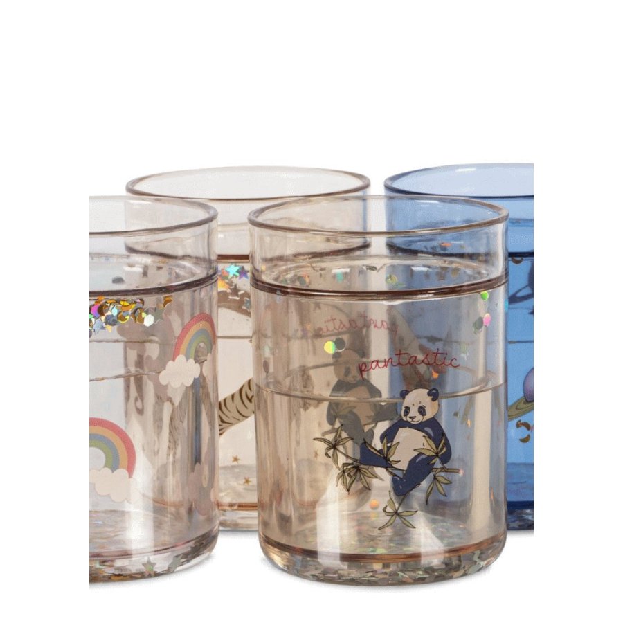 Konges Sljd Glitterkop 4 stk 18 cl, Bl