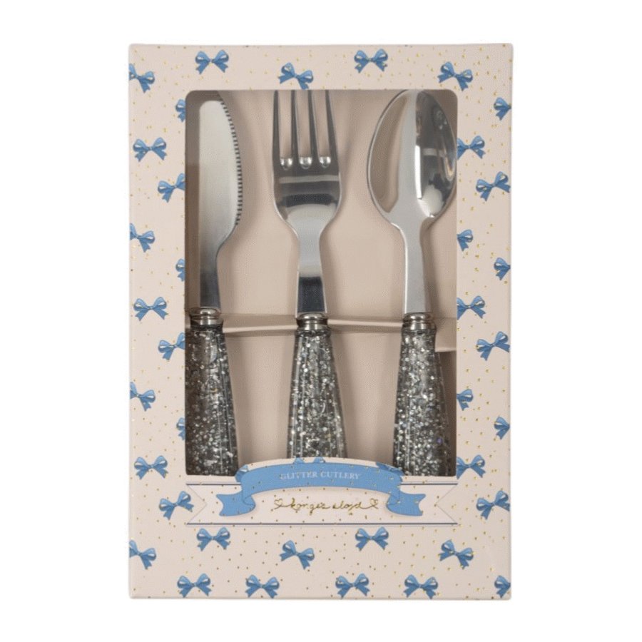 Konges Sljd Glimmer Bestik 3 Dele, Sparkling Blue