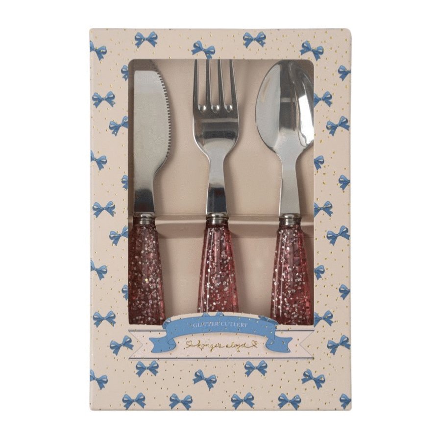 Konges Sljd Glimmer Bestik 3 Dele, Sparkling Blush