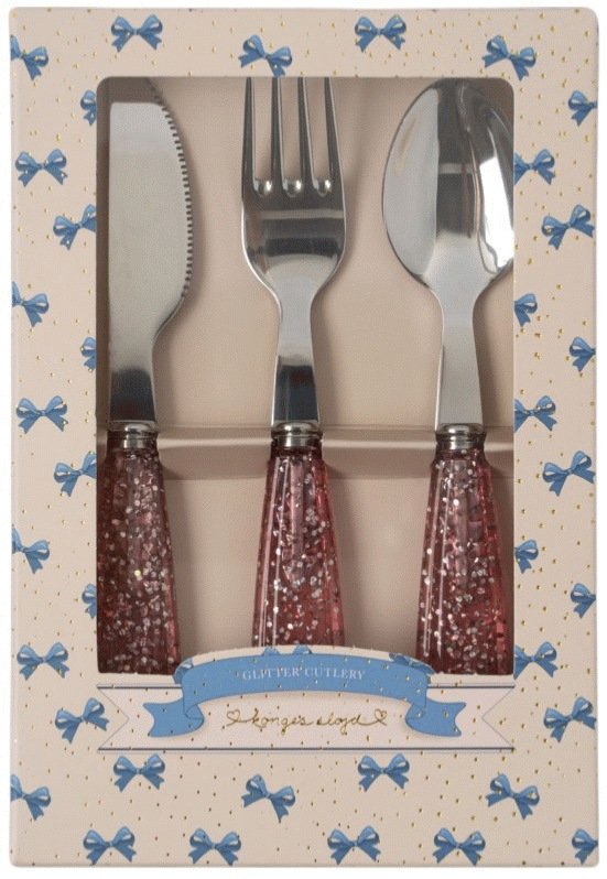 Konges Sljd Glimmer Bestik 3 Dele, Sparkling Blush