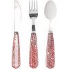Konges Sljd Glimmer Bestik 3 Dele, Sparkling Blush