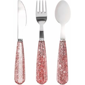 Konges Sljd Glansbestek 3-delig, Sparkling Blush