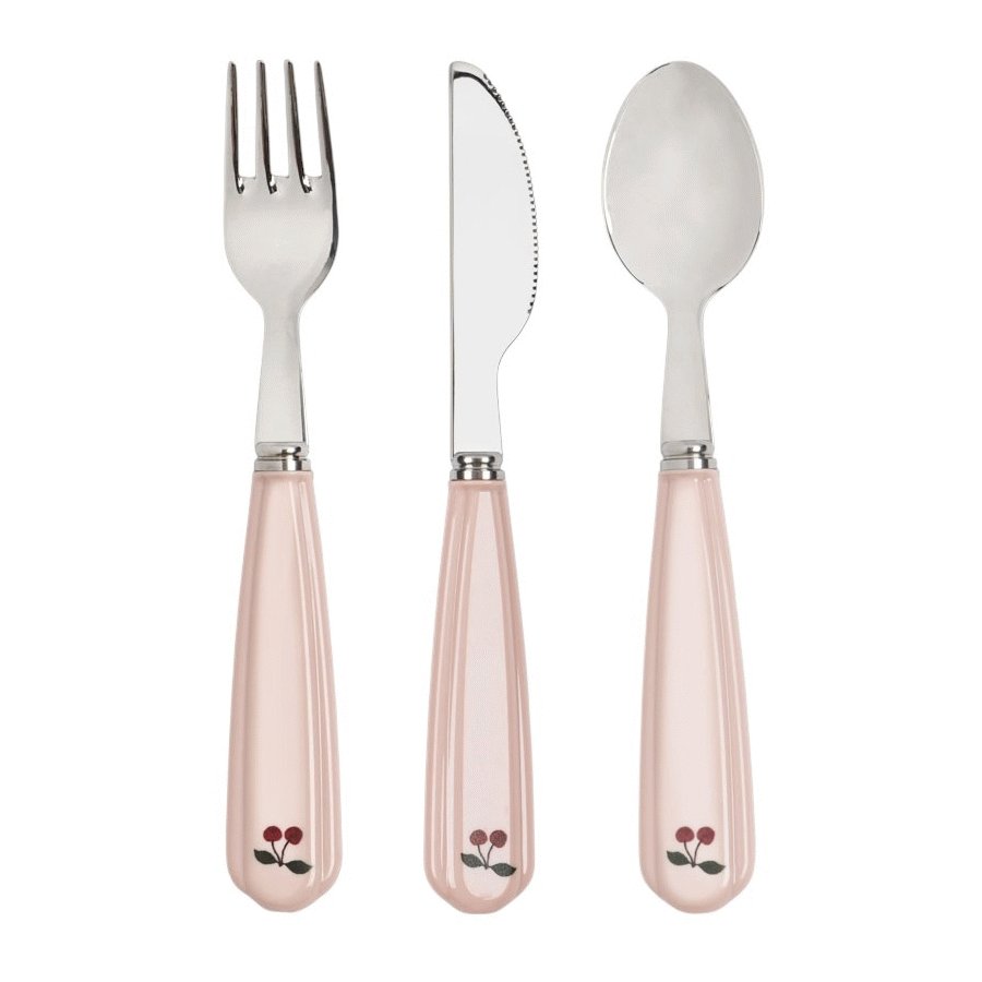 Konges Sl�jd Bestiks�t 3 Dele, Cherry Blush