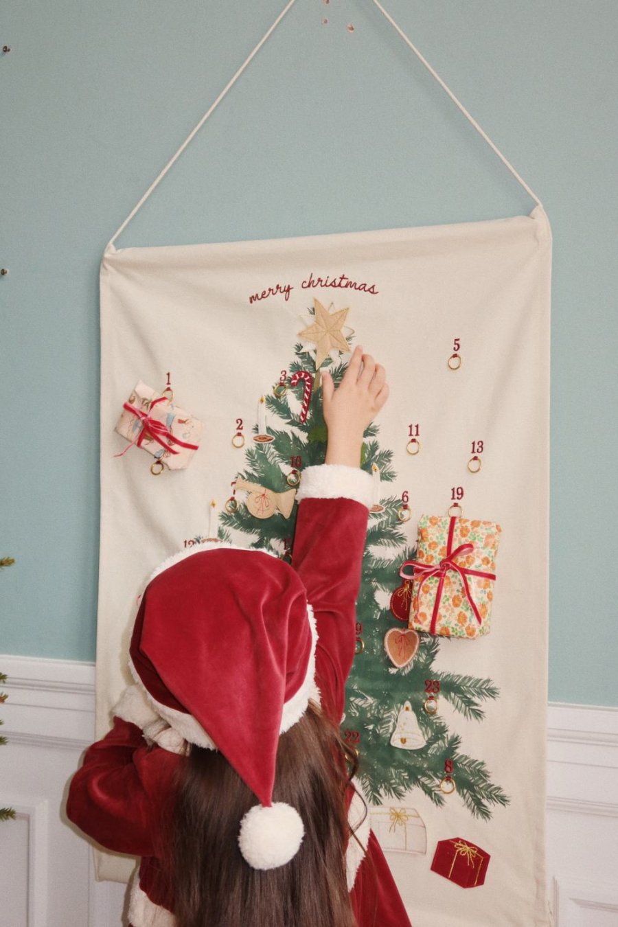 Konges Sljd Adventskalender 80 cm, Seedpearl