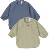 Konges Sljd Langrmet Hagesmk 2 stk 18M-3Y, Tea Stripe/Flintstone