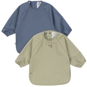 Konges Sljd Mouwslabbetje 2 stk 18M-3Y, Tea Stripe/Flintstone