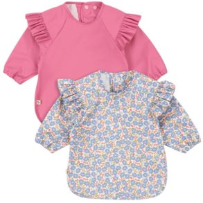 Konges Sljd Mouwslabbetje 2 stk 18M-3Y, Fleur Rosier/Chateau Rose