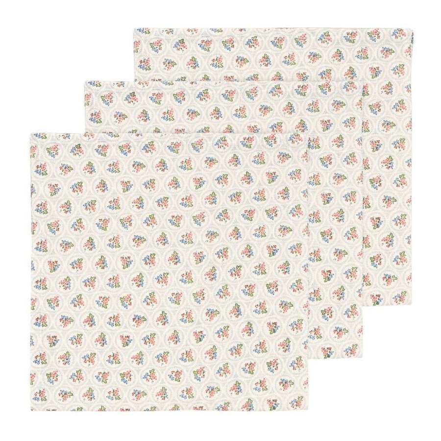 Konges Sljd Stoffservietten 3er Set 65x65 cm, Verona Blues