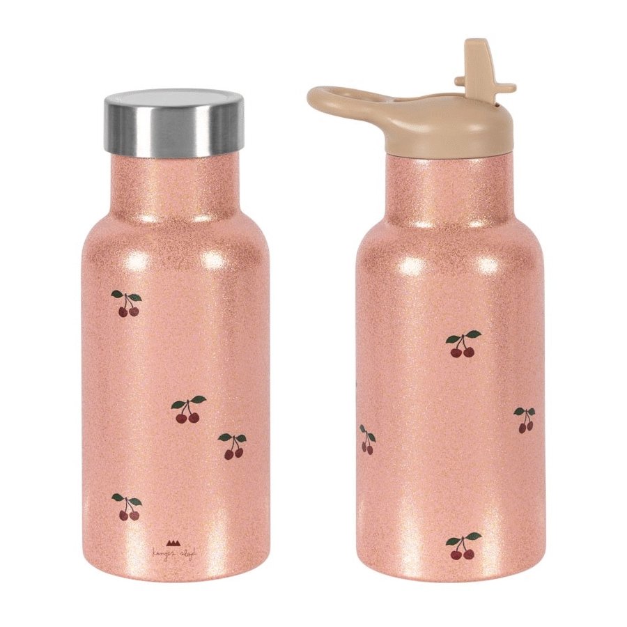 Konges Sljd Glitzer-Thermoflasche 350 ml, Cherry Glitter