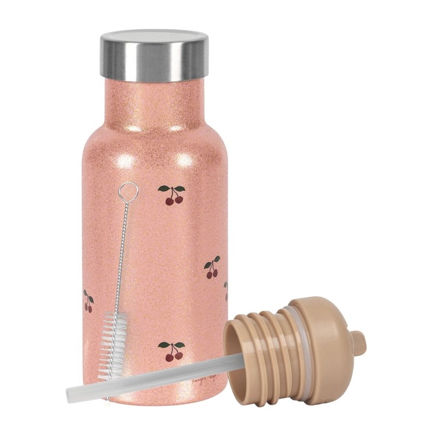 Konges Sljd Glitzer-Thermoflasche 350 ml, Cherry Glitter