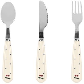 Konges Sljd Bestekset 3-delig, Navy Dots