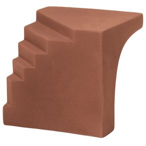 Kristina Dam Studio Trappeskulptur H16,5 cm, Rd Engobe