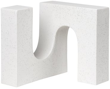 Kristina Dam Studio Brick Skulptur H20 cm, Wei