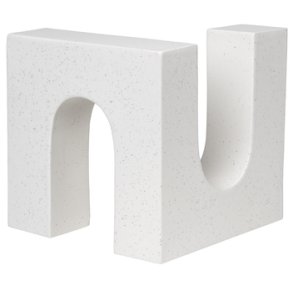 Kristina Dam Studio Brick Skulptur H20 cm, Hvid