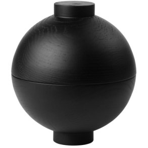 Kristina Dam Studio Aufbewahrungsdose m. Deckel H18 cm, Schwarze Eiche
