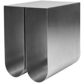 Kristina Dam Studio Curved Sidebord H36 cm, Rustfrit stl