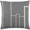 Kristina Dam Studio Architecture Kissenbezug 60x60 cm, Black Melange/Offwhite