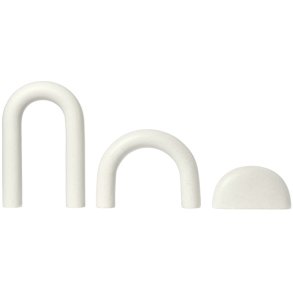 Kristina Dam Studio Cupola Skulptur 3 stk, Off White