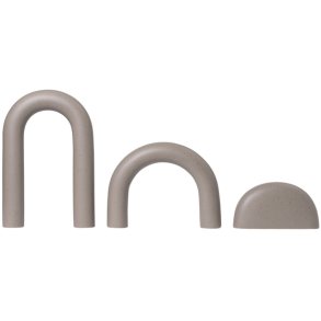 Kristina Dam Studio Cupola Skulptur 3 stk, Brun